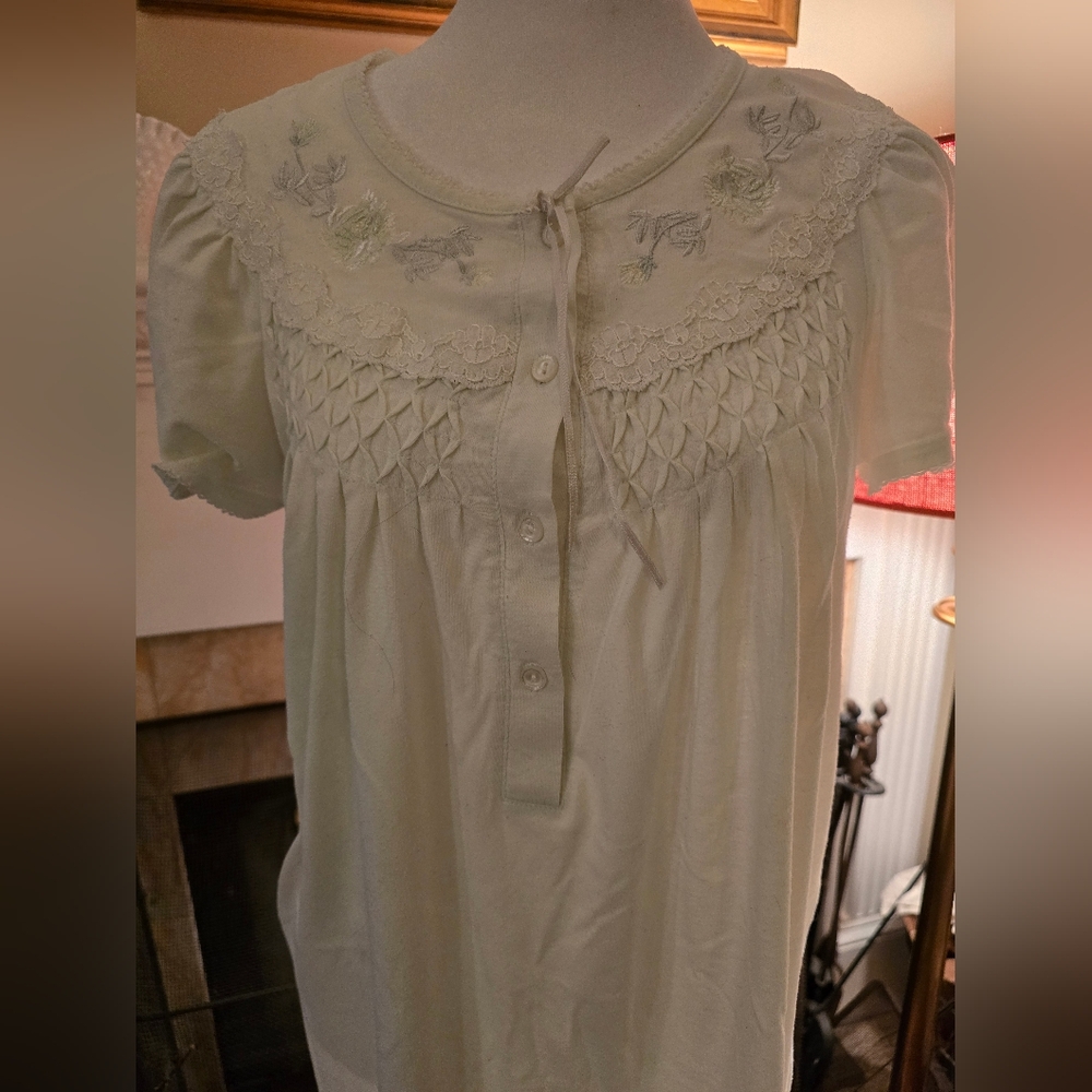 Small Set by Heavenly Bodies Night Gown/Robe - Mint Green
